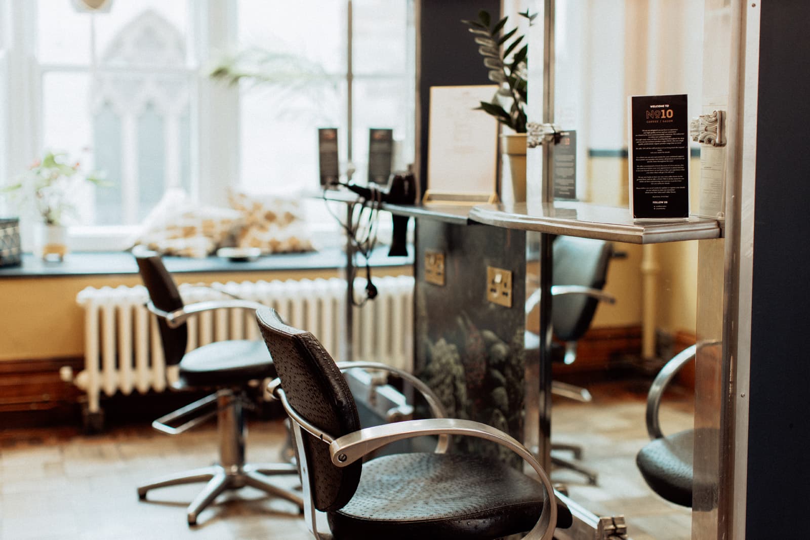 The styling stations at No.10